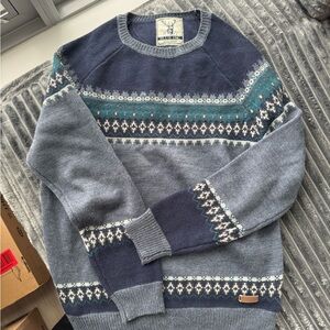 Vintage  Patterned Crewneck Sweater